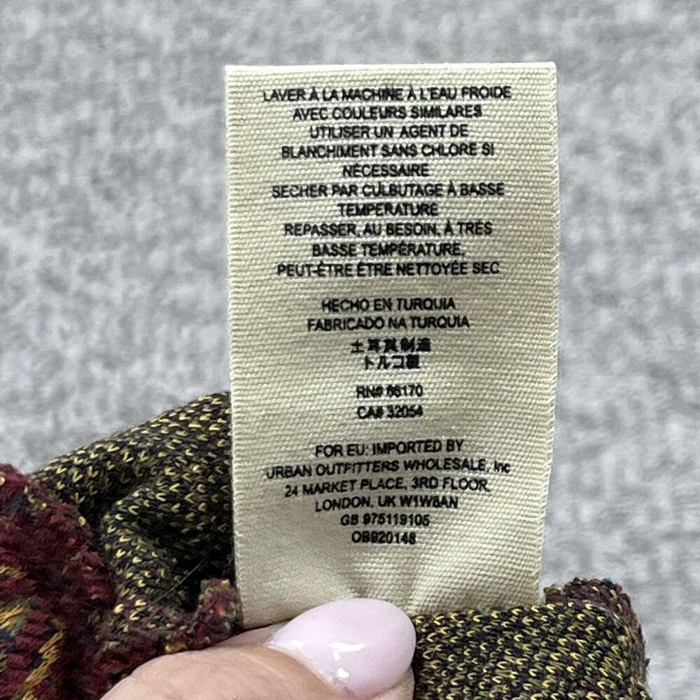 Free People Skirt Womens XS Geometric Flare Ruffle Knit Mini Stretch Boho - Picture 8 of 9